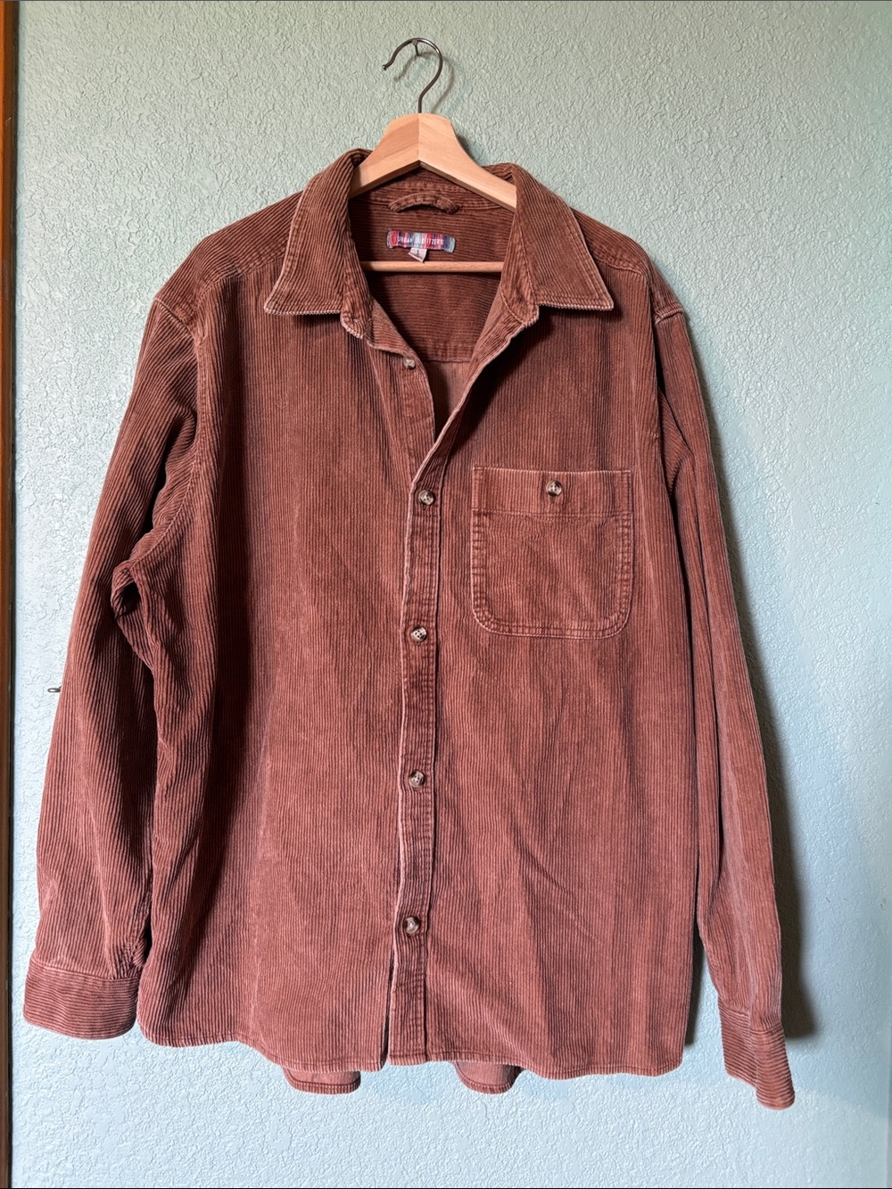 Urban Outfitters Rust Corduroy Button-Down Shirt